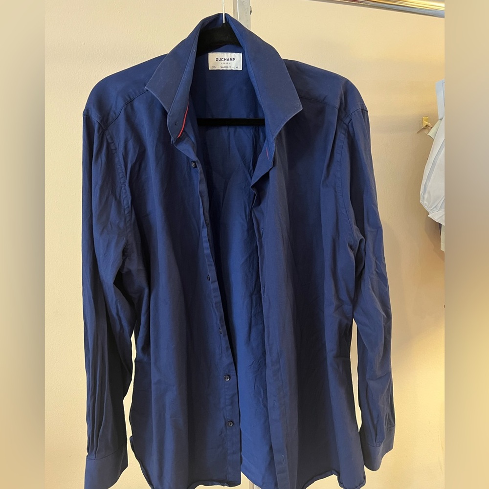 Duchamp mens 17 XL 43 long sleeve